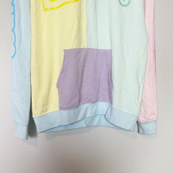 Walt Disney World Pastel Logo Colorblock Hoodie Sweatshirt Unisex Sz Medium - Picture 6 of 13
